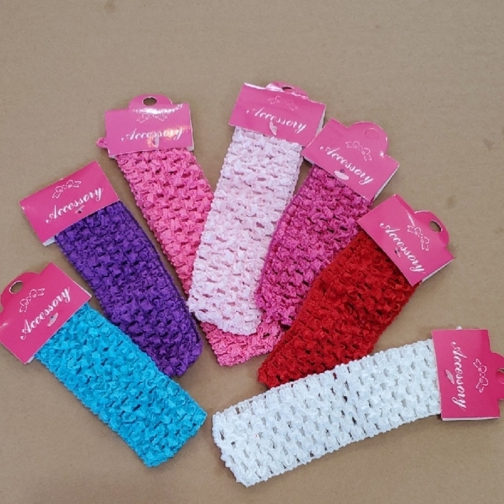Colorful Crochet Hair Bands Set